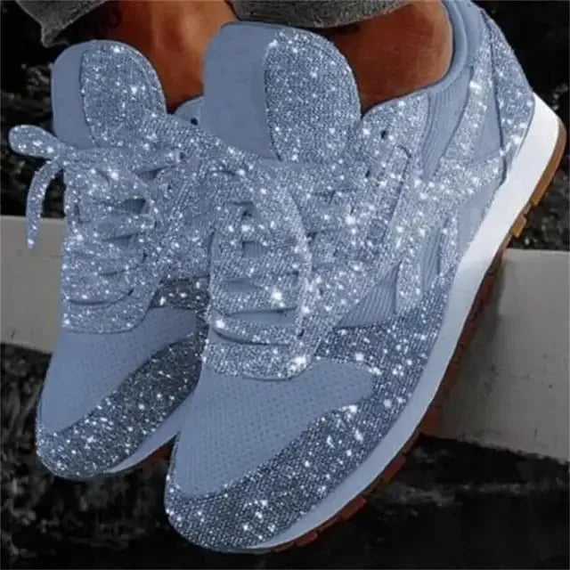 Glitzernde Sneaker - Modische Damenschuhe für den Sommer